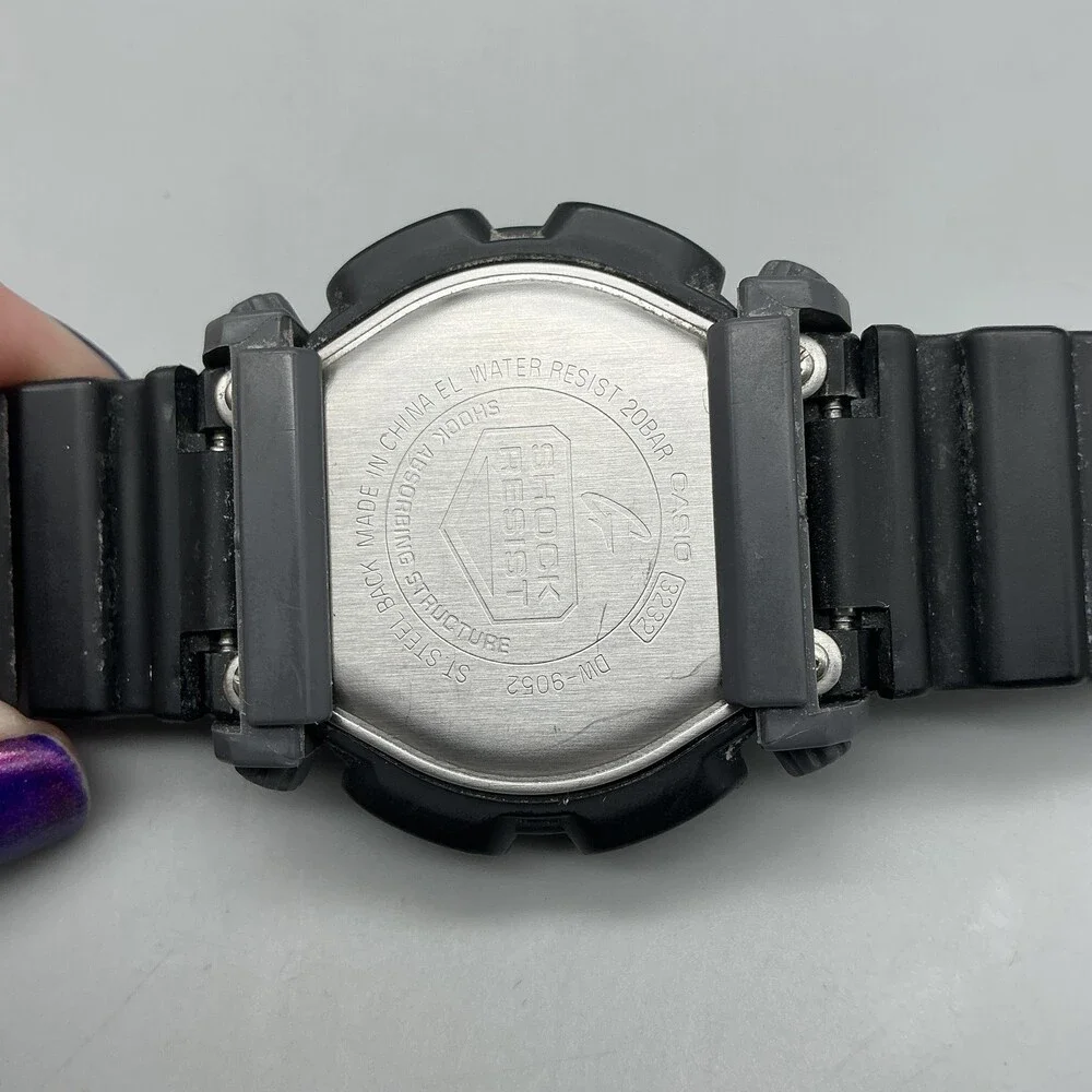 Casio G-Shock 3232 DW-9052 Mens Watch 44mm Black Digital Light New Battery